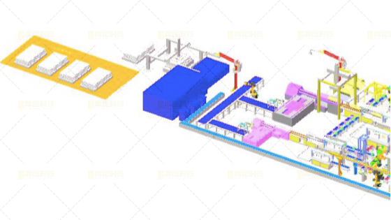 機器人焊接生產(chǎn)線布局圖