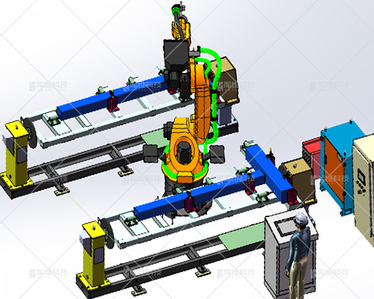 焊接<a href='http://www.zhcckj.com' target='_blank'><u>機(jī)器人工作站</u></a>布局